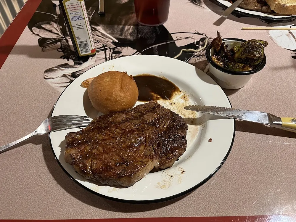 Ribeye Steak with Brussels Sprouts